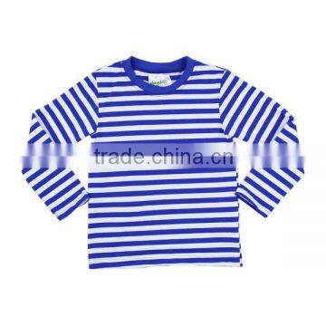 Baby girls top design round neck stripe custom kids girls t -shirt toddler long sleeve t shirts