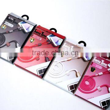 Original Remax Charging Data Cable 2 in 1 USB Cable For Iphone and Xiaomi Samsung HTC Nokia photo-3