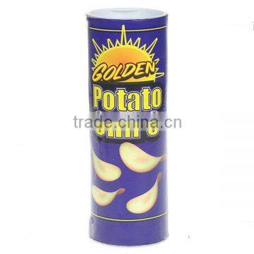 potato chips packing paper cans with aluminum foil