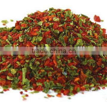 dired Green bell pepper granules