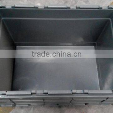 heavy duty plastic boxes with lid, logisic box tote bin