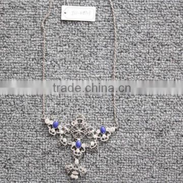 Fashion jewerly rhodium plated jewelry necklace N0703