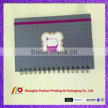 monogram spiral notebook with elastic band