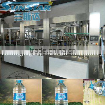 Bottled Pure Water Filling Capping Machine For 5L PET Bottle