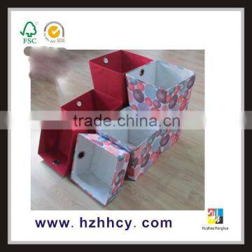 large and pratical printing and embossing frabic storge box