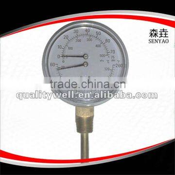 dual pointer bolier gauge
