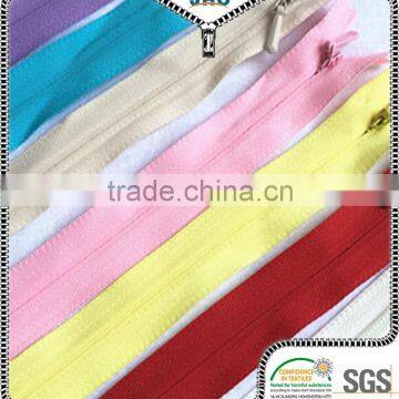 invisible high quality open end nylon zipper for coat
