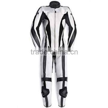 Motorcycle Biker Original Drum Dyed Cowhide Race Suit CE Armor
