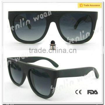 Custom Case Colourful Wood Frame Polarized Sunglasses photo-4