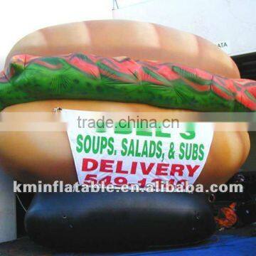 15 foot wide inflatable Sandwich with banner