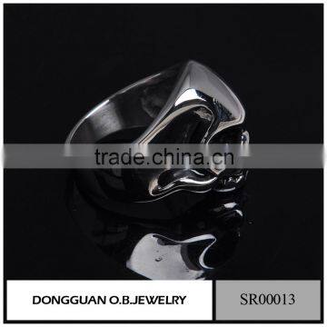 Wholesale Latest Silver Skull Ring Design Fashion Cool Men's Skull Ring On Dongguan Supplier photo-2
