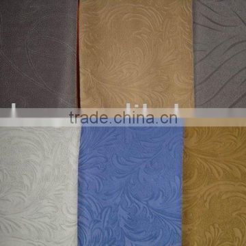 T/C base dull nylon pile embossed flock fabric