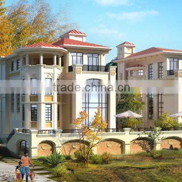 Economic Prefabricated House /villa With Solar System