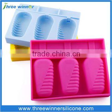 New design silicone ice cream mold colorful popsicle maker