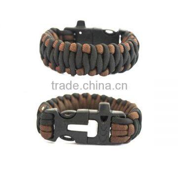 new weave 550 paracord survival bracelet,paracord bracelet with fire starter