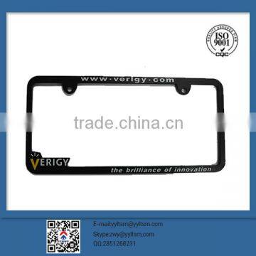 2015 eur plastic high quality best selling license plate frame
