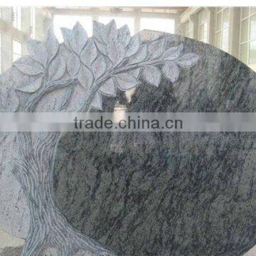 Cheape Granite Tombstone With Tree