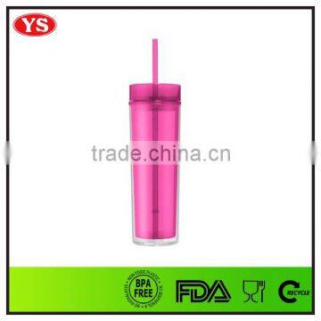 16oz Wholesale Bpa Free Plastic Skinny Tumbler With Lid and Straw photo-6