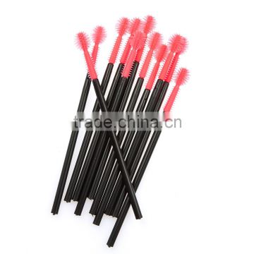 50Pcs One-off Eyelash Curler Sizable Pack Black Knife Shape Disposable Professional Brush Silicone Head Lash Brush