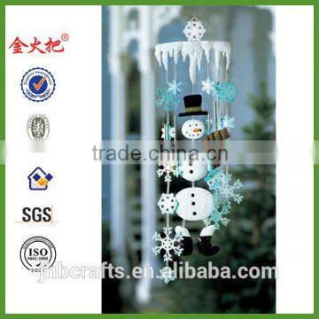 Winter Snowman Holiday Garden Wind Chime Outdoor Christmas Decor