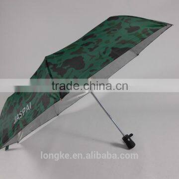 3 Section Auto Open and Close Camouflage Umbrella photo-5