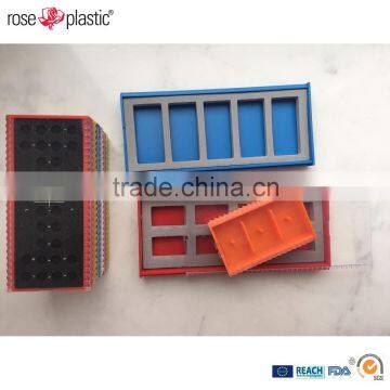 PP transparent or PE colored hard durable plastic packaging box unit pack for easy stacking and storage Insert Box Highs IH