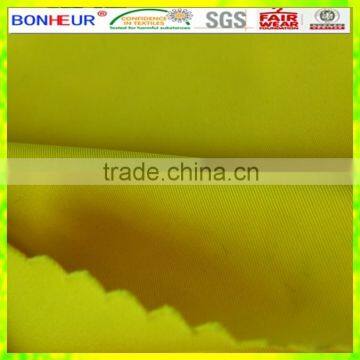 hi Vis Yellow Polyester Mechanical Stretch Fabric for Drill Shirt