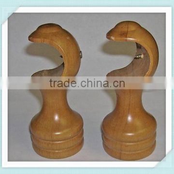 13/8 inch Single Wood Curtain Rail Brackets