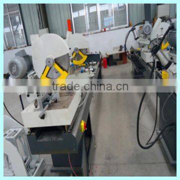 High quality plastic window profile cutting machine with two head