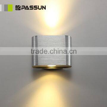 pure aliminum modern 2*1w led surface wall light & up and down led wall lamp