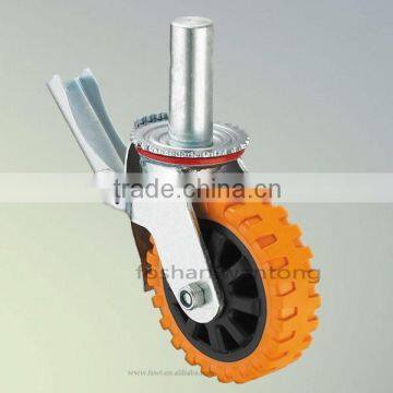 Hammer Nonslip PU Heavy Duty Scaffolding Industrial Caster