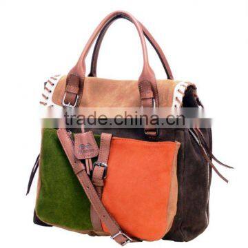 Handbag suede 750 multicolor