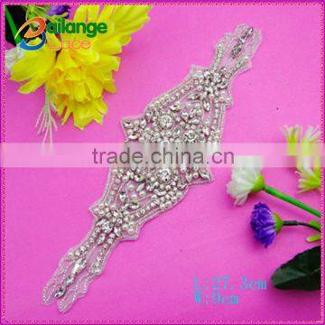 Embroidered Guipure accessories Wholesale appliques rhinestone in 2015