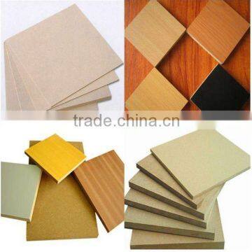 plain /melamine MDF E2 glue poplar core for decoration and furniture