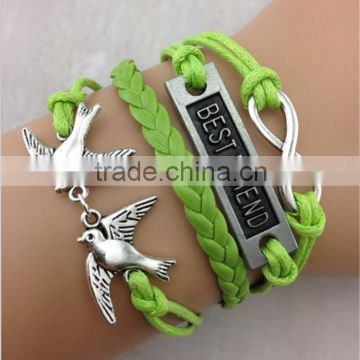 MYLOVE friendship green bracelet & bangle chain jewelry MLCN081