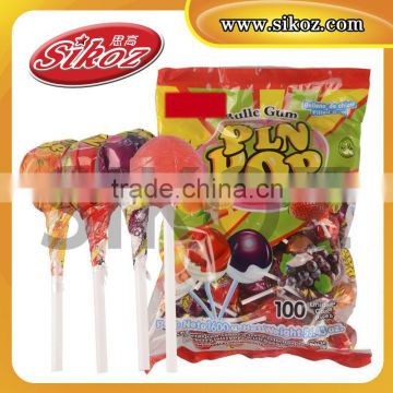 Pin Pop bubble gum lollipop SK-B013