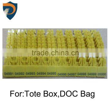 Tote Box Seal Plastic Zip Seal DP-ZIP01FH