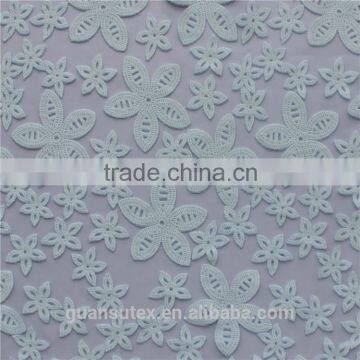 new pendas design burn out lace fabric/ polyester & cotton lace fabric for dress