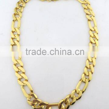 Newest style saudi gold chunky necklace