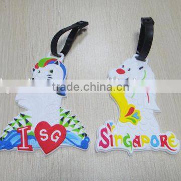 dog shape luggage tag,plastic luggage tag,soft pvc luggage tag