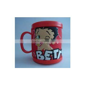 custom fashiom cute 3d pvc mugs