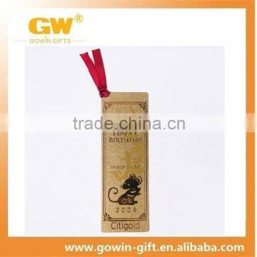 High Quality Promotional Custom Metal Brass Bookmark photo-2