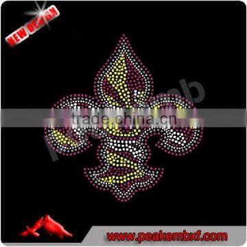 Beautiful Rhinestone Motif Fleur De Lis For Garment