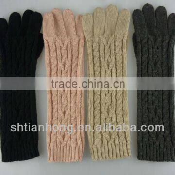 winter custom fashion long cuff latex glove