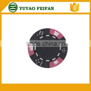 wholesale cheap clay poker chips crowns and dices printed