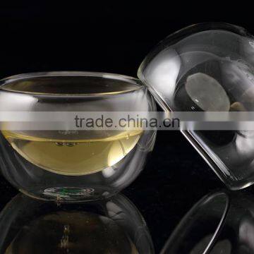 High Borocilicate glass tea cup , round tea cup