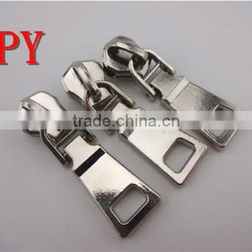 8# metal slider with puller(in Silver)