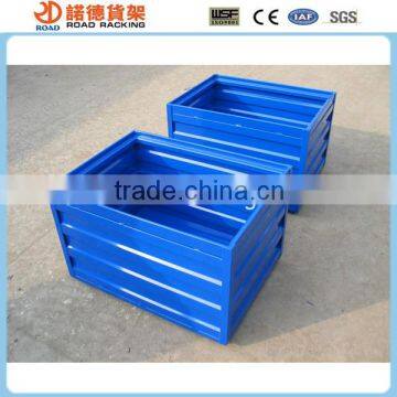 Foldable steel material euro pallet container