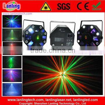 8*3W White Strobe + 5*3W RGBWY LED + RG Laser Light