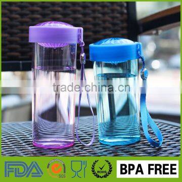 Promotional Gifts Creative Portable Leak Proof Clear Custom Plastic Cup with Lid